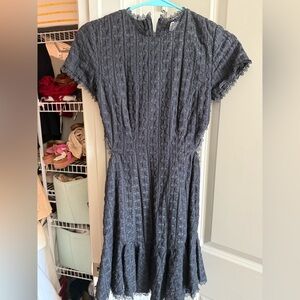 Zimmermann black lace mini dress